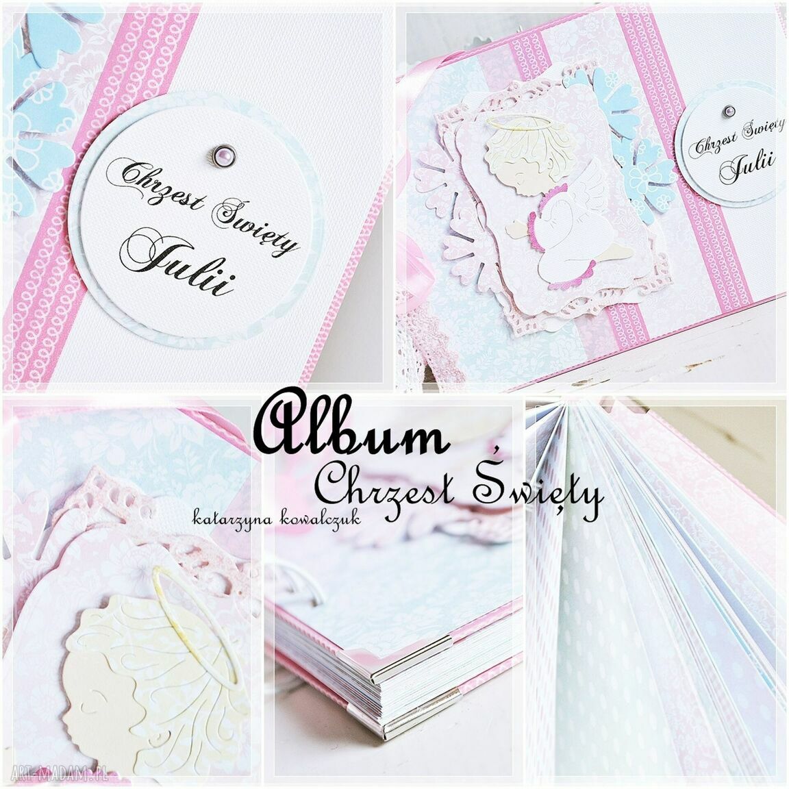 Nietypowe Scrapbooking Albumy Album Na Chrzest