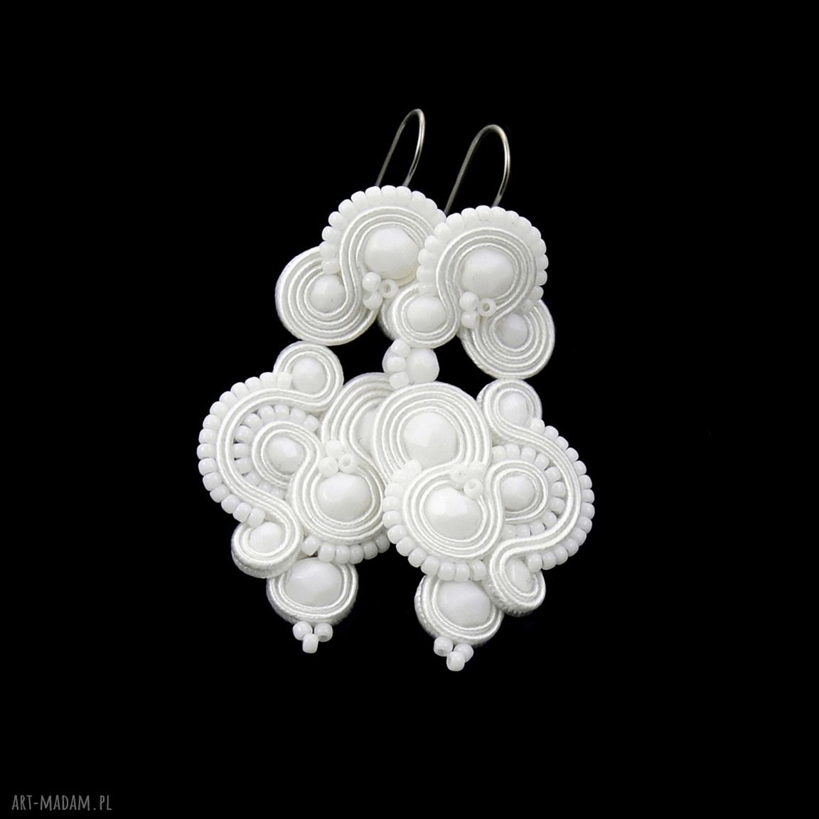 Kolczyki Soutache Lespire White Art Madam Pl