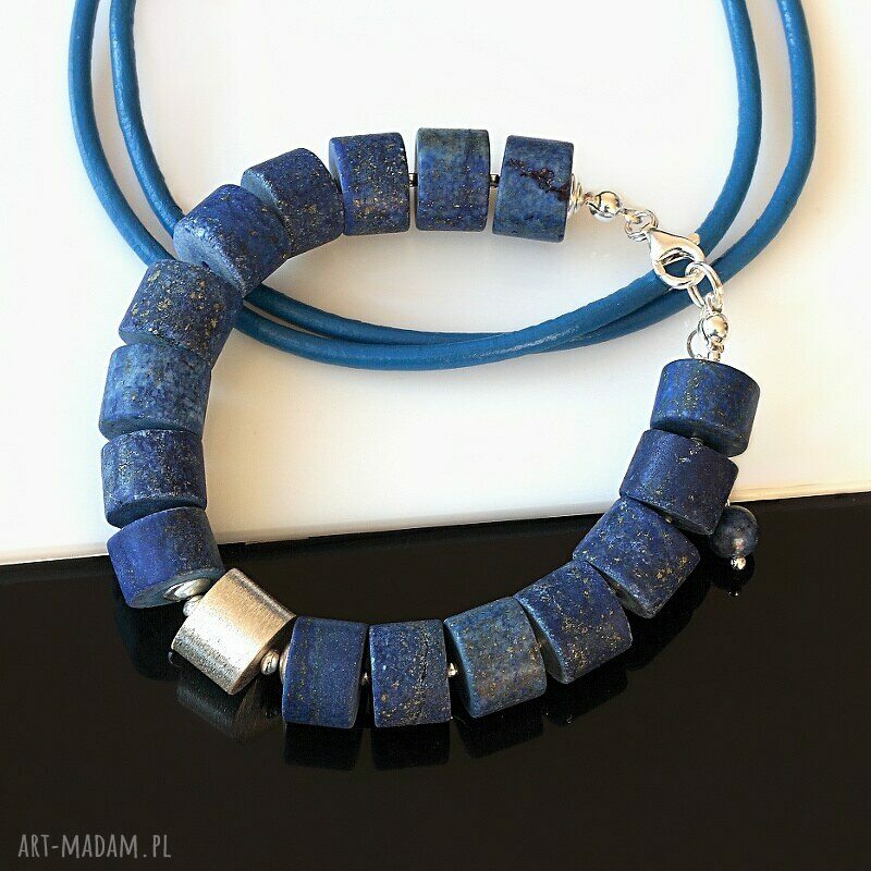 Handmade Lapis Lazuli Bransoletka ღ art Madam pl