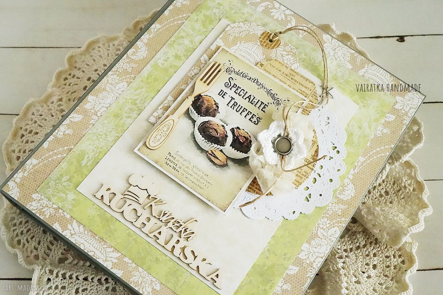 Vairatka handmade Przepiśnik w segregatorze 538 scrapbooking