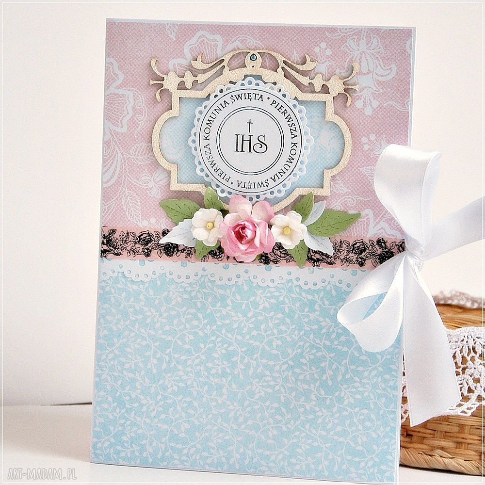 Hand Made Scrapbooking Kartki Pami Tka I Komunii Wi Tej