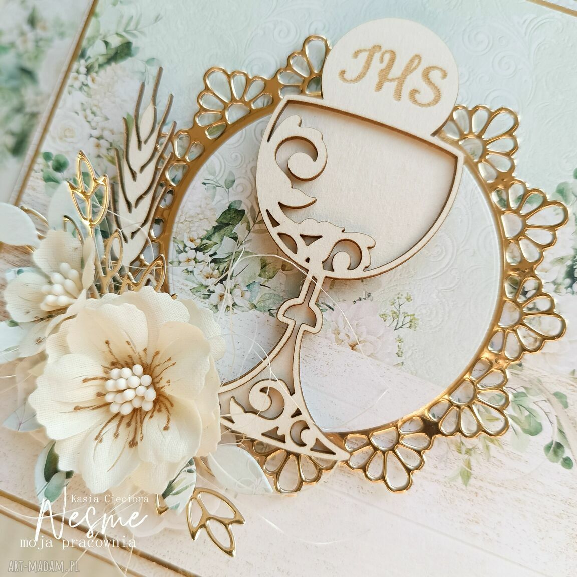 Pami Tka Pierwszej Komunii Wi Tej Handmade Scrapbooking Kartki