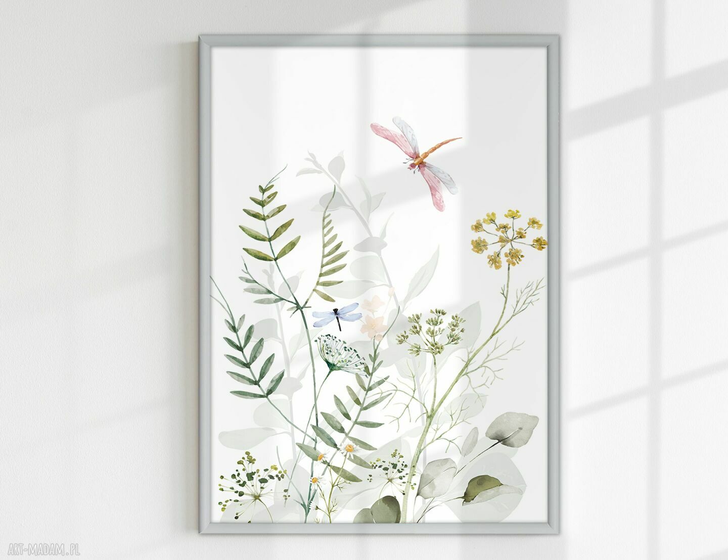 Zestaw Plakat W X Cm Ka Kwiaty Motyle Botaniczny Jasny Plakat