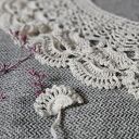 Bawełniany kołnierzyk retro