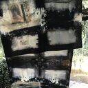 Duży szal jedwabny CREATIVITY - krepa jedwabna 100% pure silk