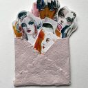 Zestaw 8 naklejek Fashion w kopercie z papieru czerpanego