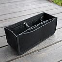 Organizer z filcu do torebki - czarny, niski
