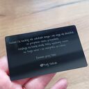 Zestaw skórzana zawieszka do walizki na bagaż + metalowa karta z grawerem