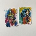 Zestaw 8 naklejek Sunglasses, w kopercie z papieru czerpanego