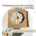 Szydełkowa stokrotka - 10 sztuk - wyjątkowe podziękowanie dla gości