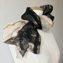 Szalo-komin jedwabny IMPRINT - unikat slowfashion w technice shibori