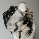 Szalo-komin jedwabny IMPRINT - unikat slowfashion w technice shibori
