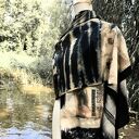 Duży szal jedwabny CREATIVITY - krepa jedwabna 100% pure silk