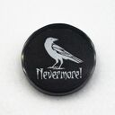 Przypinka gotycka z żywicy z krukiem pin print Goth 001