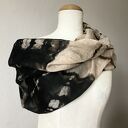 Szalo-komin jedwabny IMPRINT - unikat slowfashion w technice shibori