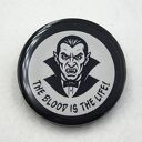 Przypinka gotycka z żywicy Dracula pin print Goth 007