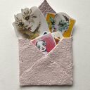 Zestaw 8 naklejek VIBRANT do scrapbooking - ilustracje modowe z kobiecymi portretami (w kopercie z papieru czerpanego)
