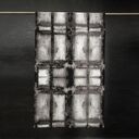 Duży szal jedwabny MONO z krepy 100% pure silk - slow fashion