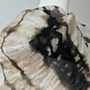 Szalo-komin jedwabny IMPRINT - unikat slowfashion w technice shibori