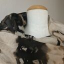 Szalo-komin jedwabny IMPRINT - unikat slowfashion w technice shibori