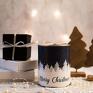 prezent pod choinkę Świąteczna puszka z sypaną herbatą na boże dekoracje