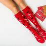 upominek na święta skarpetki ciepłe mad socks kolorowe serca zimowe prezent