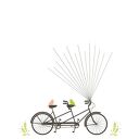 Wiosenny Tandem Wpisów Gości Weselnych 50x70 cm