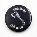 Przypinka gotycka Lizzie Borden pin goth print 002
