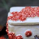 Pojemnik Kwiaty - ceramiczna szkatułka na biżuterię od Enio Art