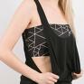 bluzki: Tank top black - biały