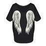 czarne bluzka skrzydła | black angel dekolt