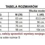 z delikatnej dzianiny. Podkroje pach oraz dekolt wykończone ściągaczem. Dół pozostawiony w stanie surowym. Bluzka