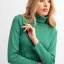 bluzki: Florina - ciepły dres zielony kobiecy golf