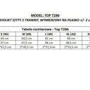 Bluzka w stylu topu z rękawem 3/4, T286, różowy