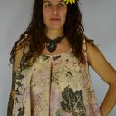 Barwiona roślinami ręcznie robiona Dzika Bluzka Malinowa Polana