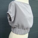 bluzka szyfonowa szara