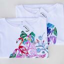 Handmade bluzka bawełniana z nadrukiem renifera L/XL