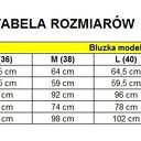 Bluzka koszulowa z żabotem, T200, czarna