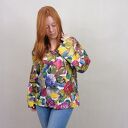 Bluzka damska lniana koniczyny