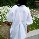 Biała koszula lniana Marina