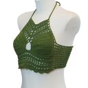 Top / bralet na szydełku na lato ze 100 procent bawelny rozmiar M