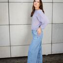 Lila MOHER lekki sweterek hand made