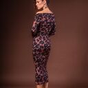 Bluzka z odkrytymi ramionami - panterka