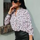 Koszula w modny print oversize LONA