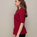 Elegancka bluzka z baskinką handmade - damska