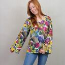 Bluzka damska lniana koniczyny