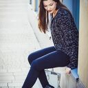 Casualowy wełniany sweter damski