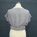 bluzka szyfonowa szara