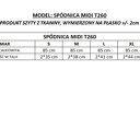 Bluzka w stylu topu z rękawem 3/4 T286 w kolorze czerwonym