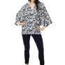 bluzki: kimono, motyw kwiatowy, oversize - wiosna polska marka